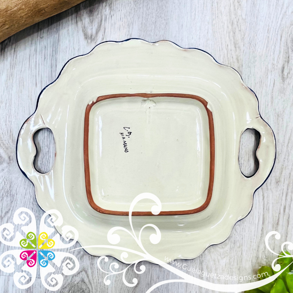 Perfectly Imperfect Arrocera Talavera Tray - Talavera Kitchen