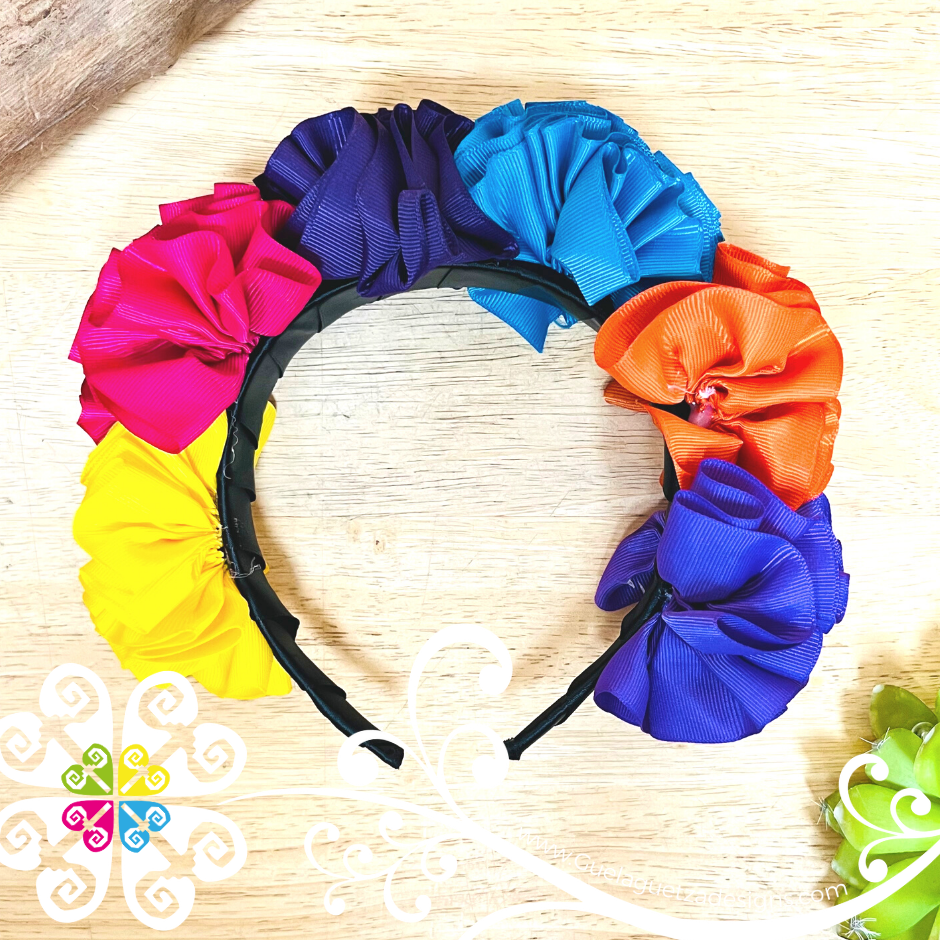 Rainbow Flower Headband - Hair Accessories