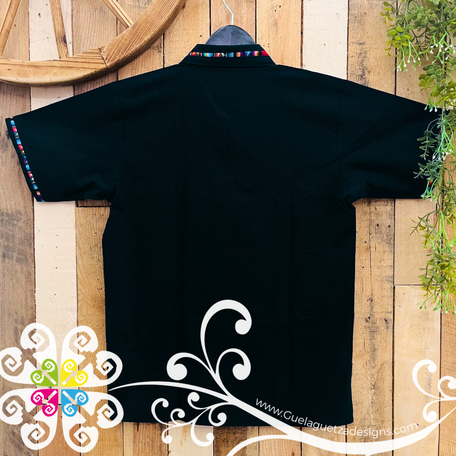 Navy Blue Coralillo Jareta Shirt - Men Shirt