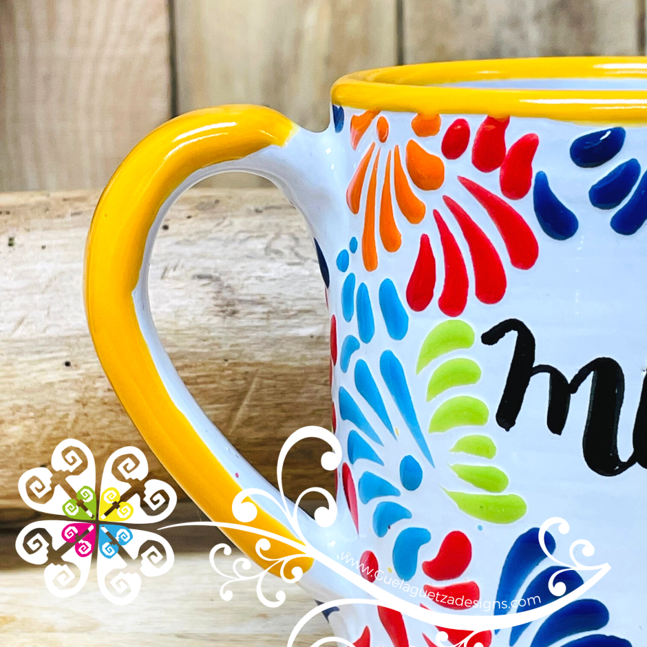 Mom Multicolored Mug Talavera Mug - Single Talavera Mug