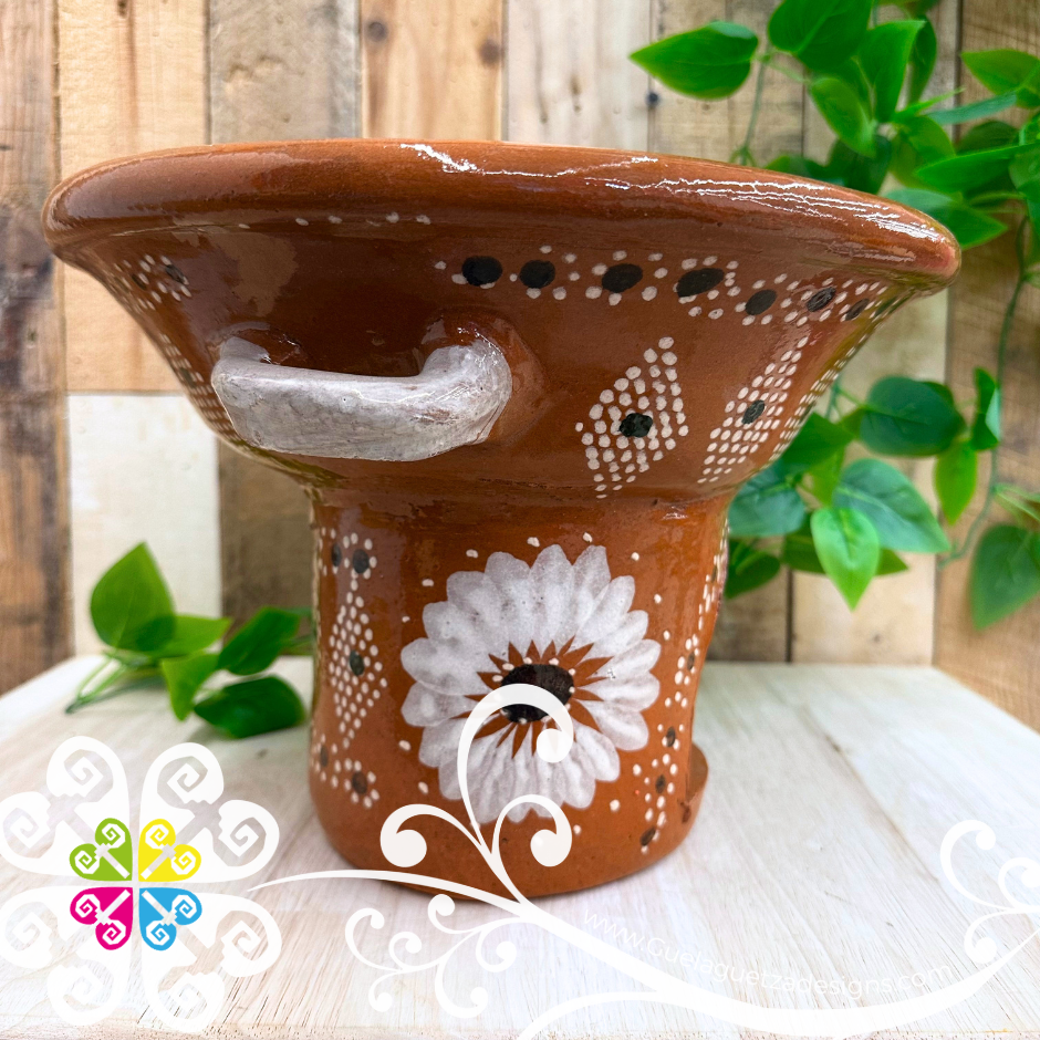Capula Dots and Flor Anafre de Barro - Chafing Dish - Mexican Kitchen