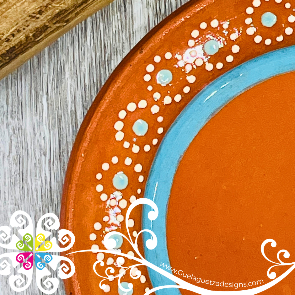 Set of 4 Medium Capula Colors Plate - Set Capula Sencillo Clay Plate