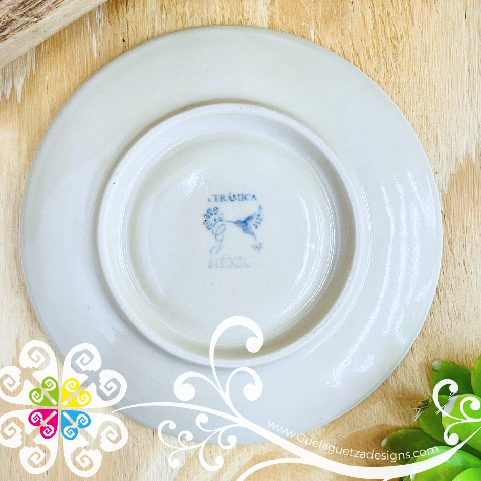 White Set of 4 Small Plate - Barro Alta Temperatura