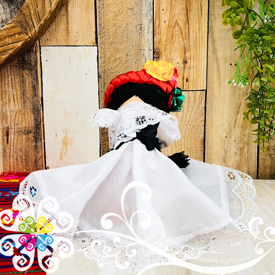 Veracruz Dress Mexican Otomi Doll - Fina