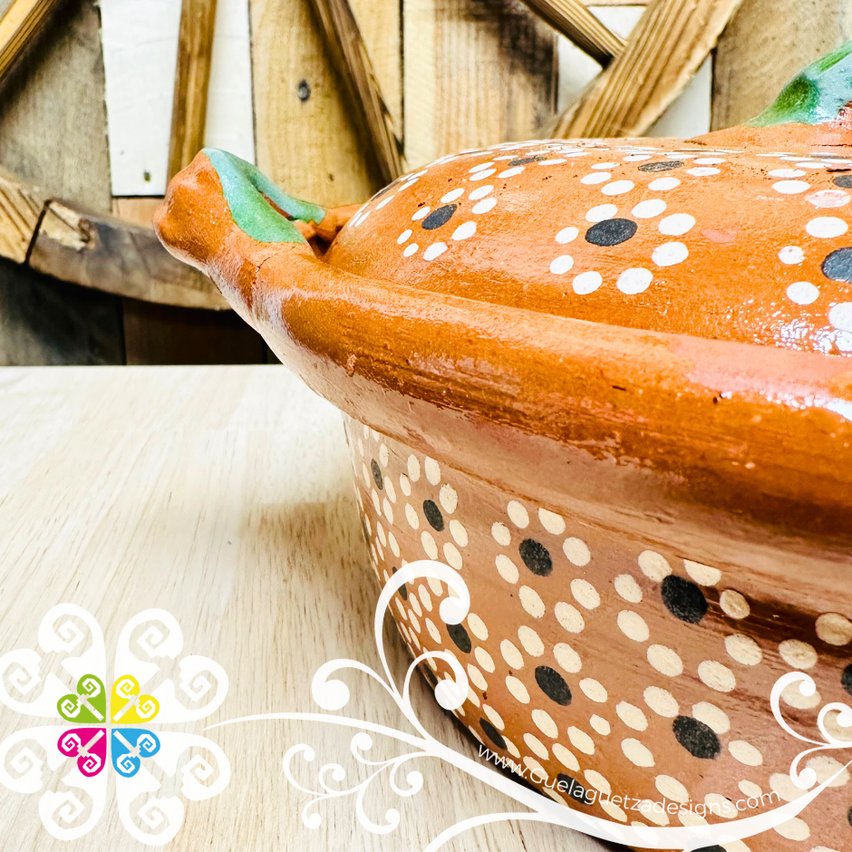 Small Capula Sencillo Cazuela Barro con Tapa - Capula Sencillo Clay Kitchen