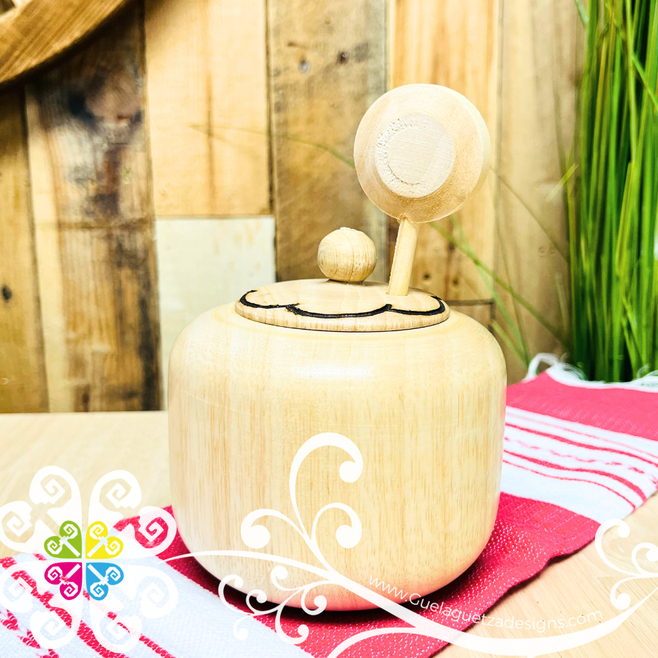 Wood Sugar and Coffee Bowl Set - Kitchen Decor