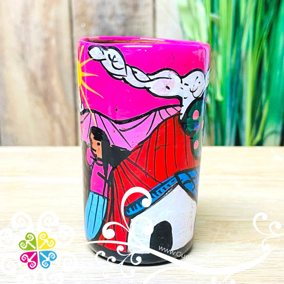Historias Guerrero Clay Shot Glass - Set of 4