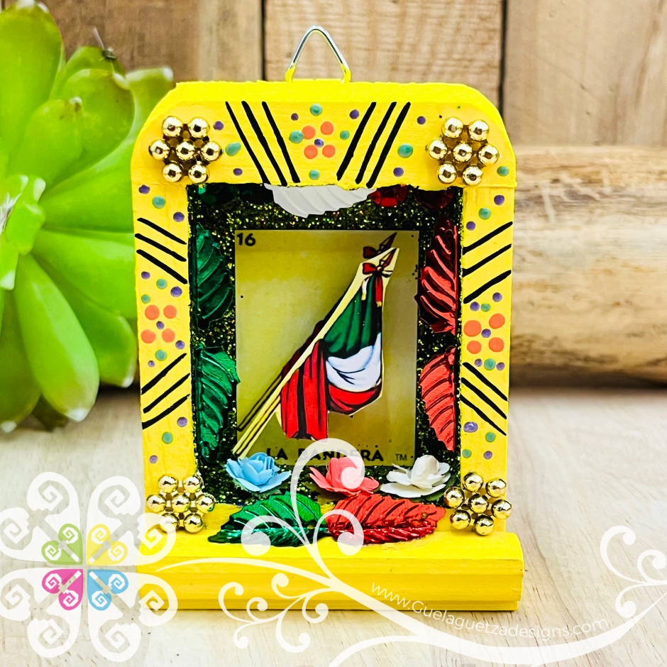 Miniature LoteriaMX Shadow Box - Cajita Decorativa