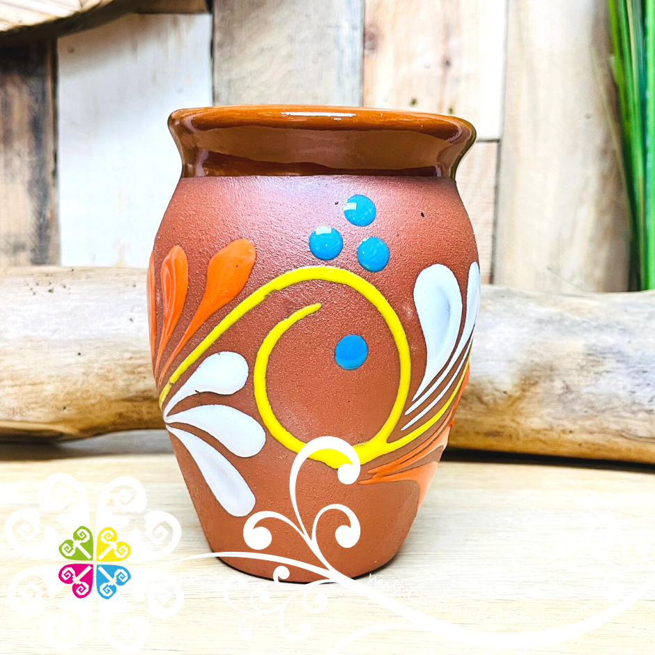 Set of 8 LoteriaMX Cantarito Cup - Set Clay Cantarito