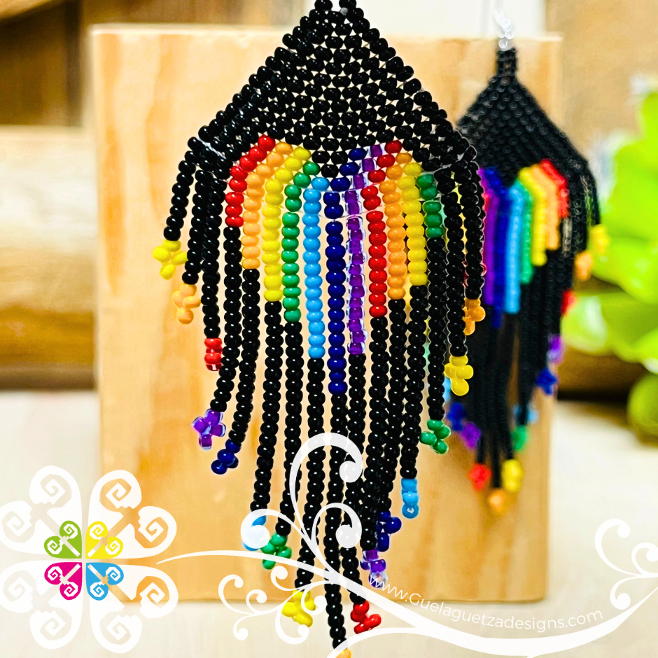 Corazon Flecos Beaded Earrings - Pride Collection