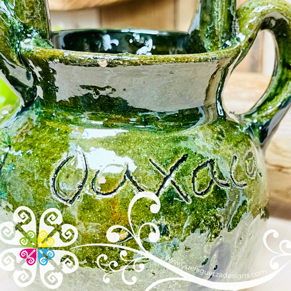 Small Ollita Flower Vase - Barro Vidriado Oaxaca