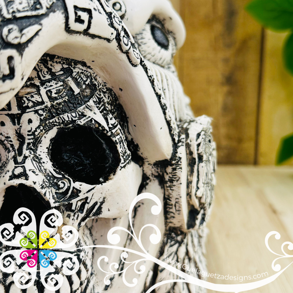 Large Eagle Warrior - Artisan Day of Dead Resin Skull