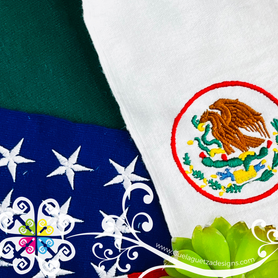 Binational Flag Sarape Graduation Stole