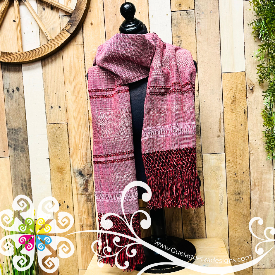 Seda Embroider Scarf- Artisan Pedal Loom Shawl