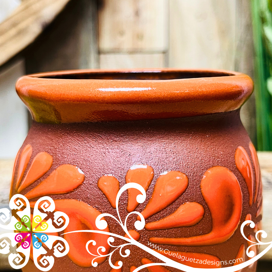 Set of Multicolor 8 Plumeado Cantarito Cup - Set Clay Cantarito