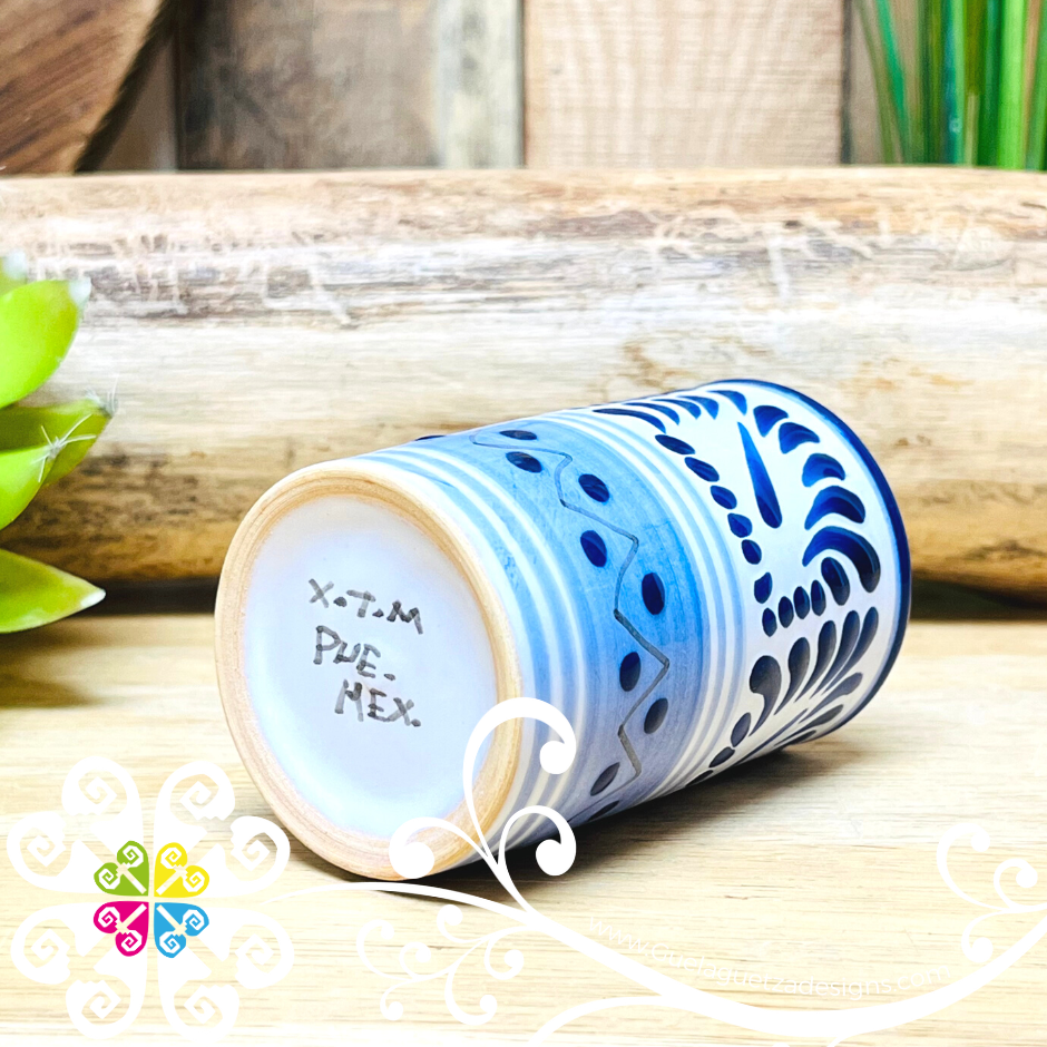 Tequilero Tray Set with Salt Shaker- Blue Talavera