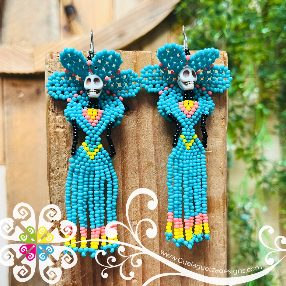 Large Beaded Catrina Earring
