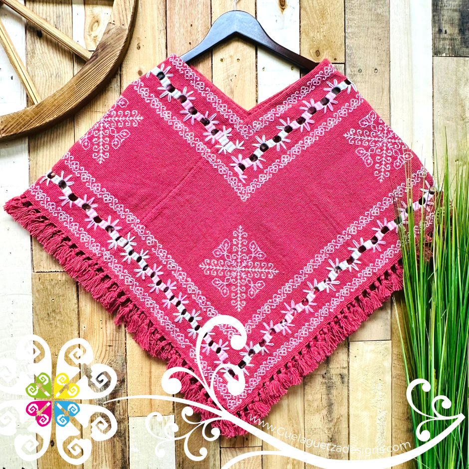 Deshilado Design Embroider Poncho - Mañanita