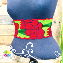 Solid Chiapas Embroider Belt - Women Belt