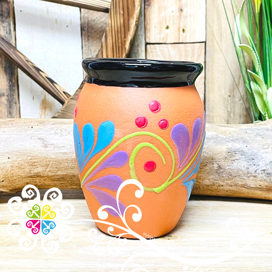 La Jefa Cantarito Cup - LoteriaMX Cantarito - Single Clay Cantarito