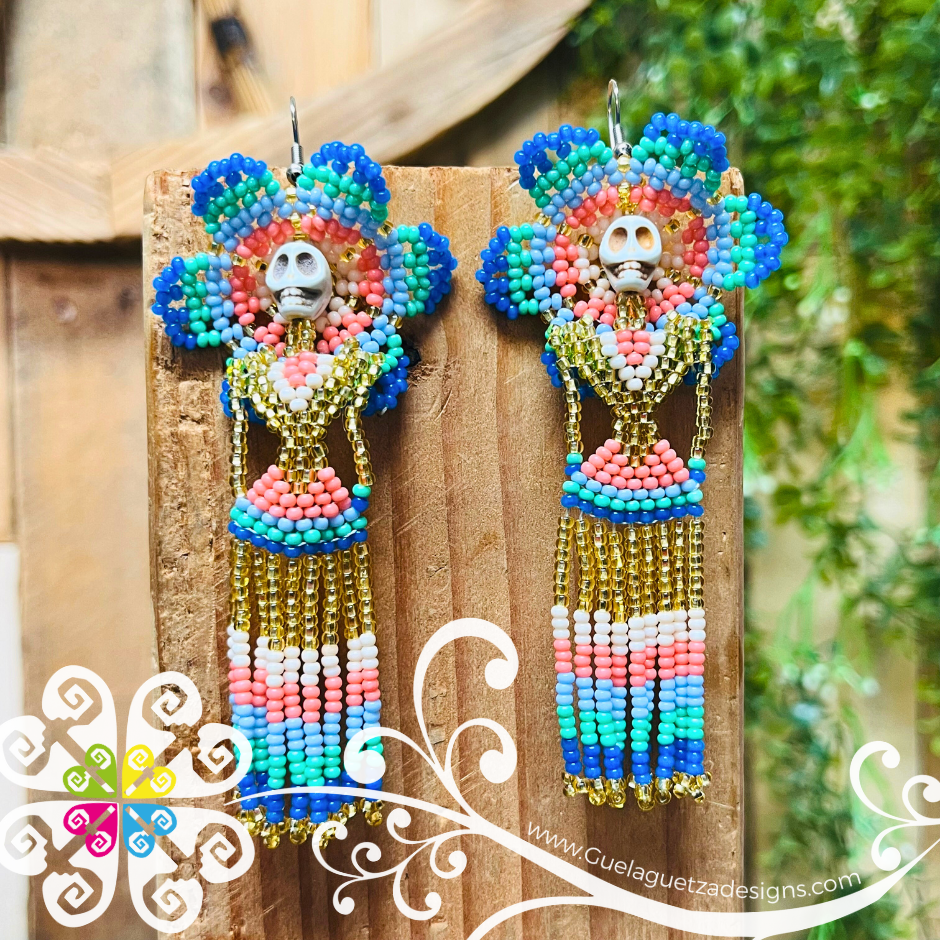 Large Beaded Catrina Earring