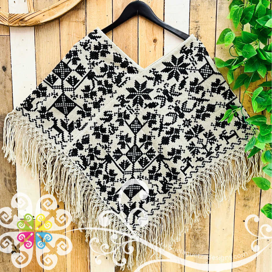 Arbol de la Vida Design Embroider Poncho - Mañanita