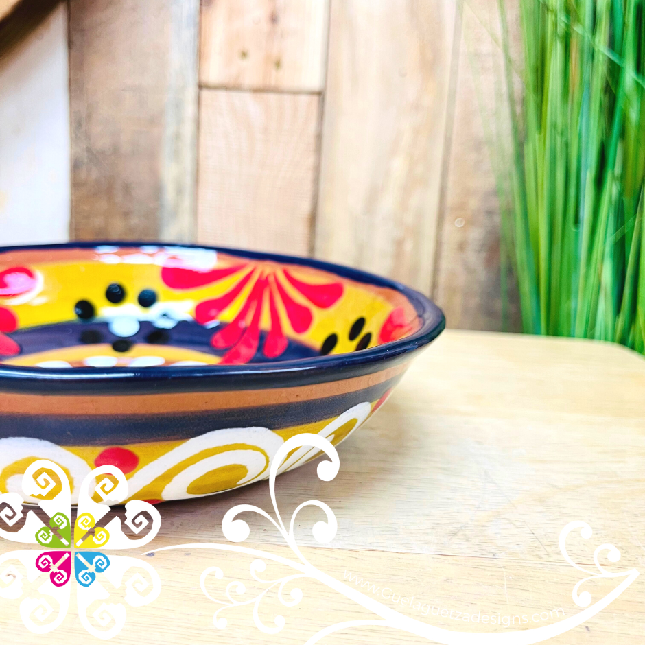 Set of 4 Plato Hondo Ensalada - Set Clay Bowl Plates