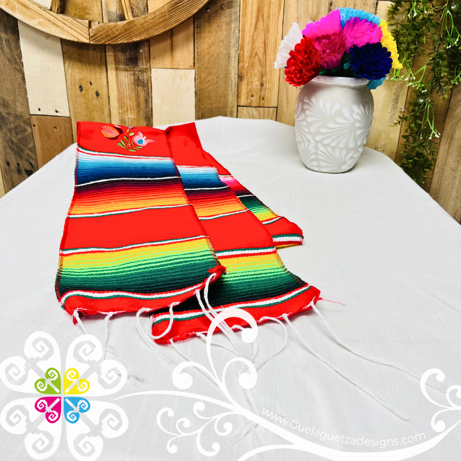 Floreado Sarape Table Runner - Home Decor