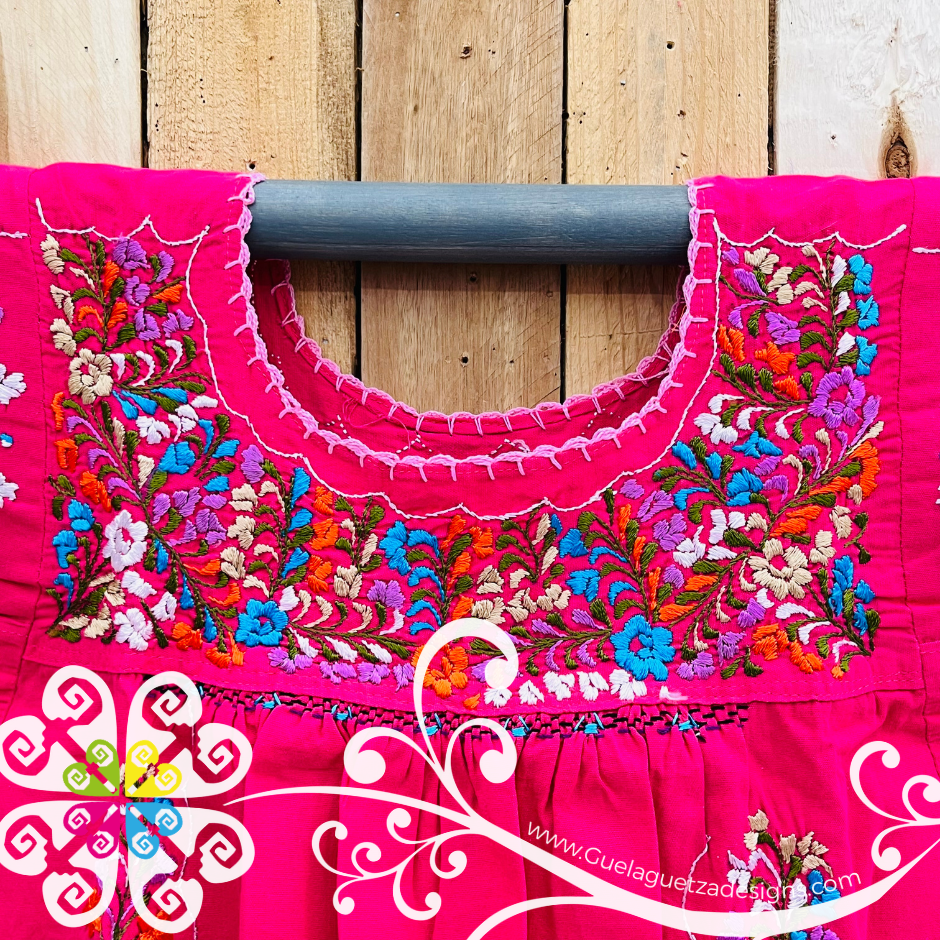 Small Blusa San Antonino Sencilla - Short Sleeve - Embroider Women Top