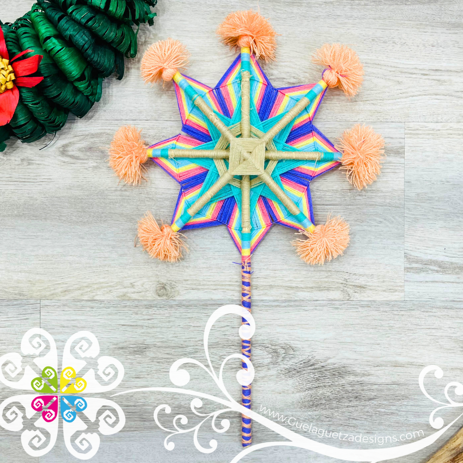 Medium Star Pom Pom - Christmas Tree Topper