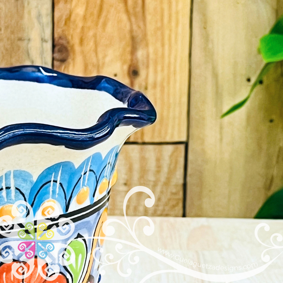 Multicolor Violeta Planter - Maceta Mexicana - Talavera Home Decor