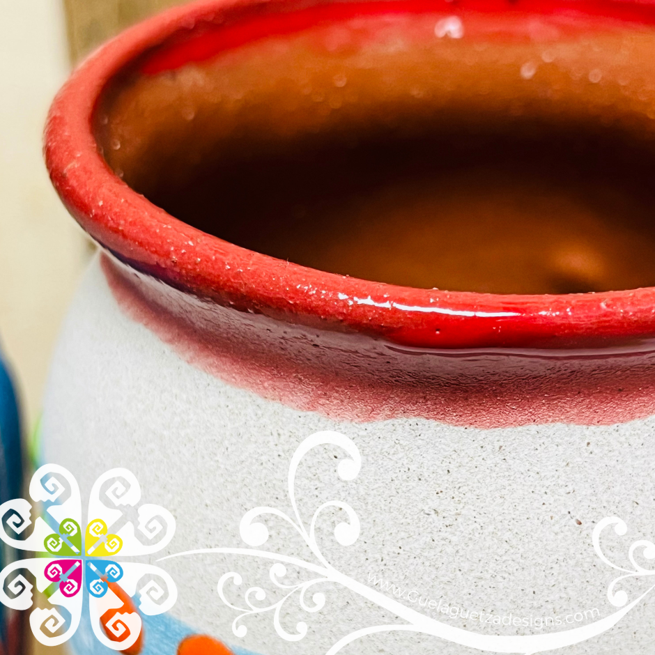 Imperfectly Beautiful Set of Fiesta Engobe Vase - Set Clay Vase