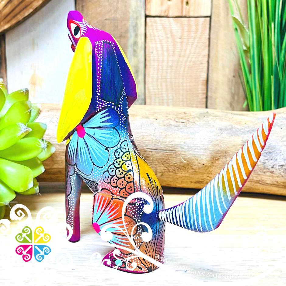 Medium Hound Dog Alebrije- Handcarve Wood Decoration Figure