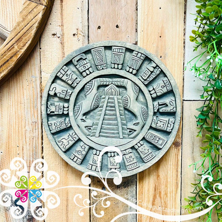 Large Natural Hand Carve Mexican Calendars