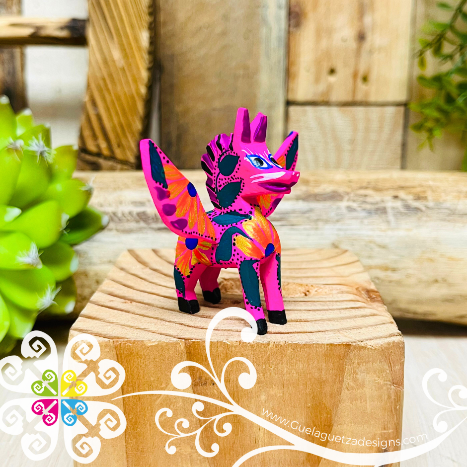 Mini Pegasus Alebrije Handcarve Wood Decoration Figure