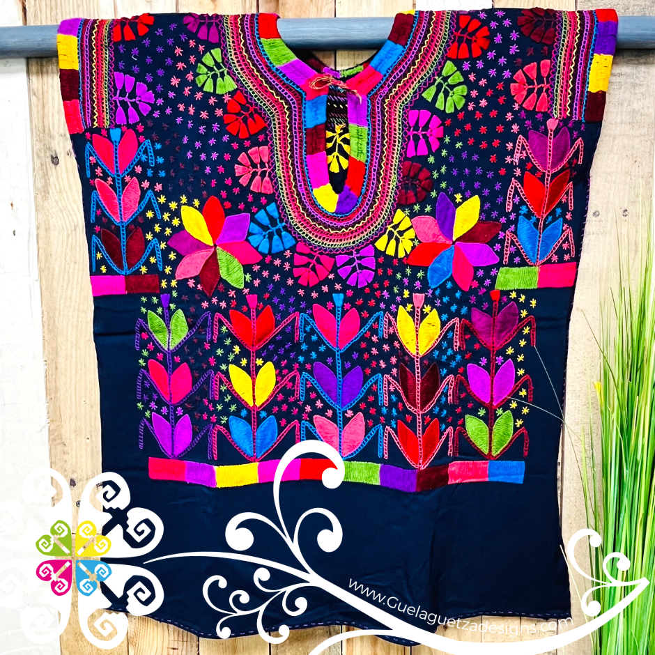 Large Milpa Embroider Top - Blusa Bordada