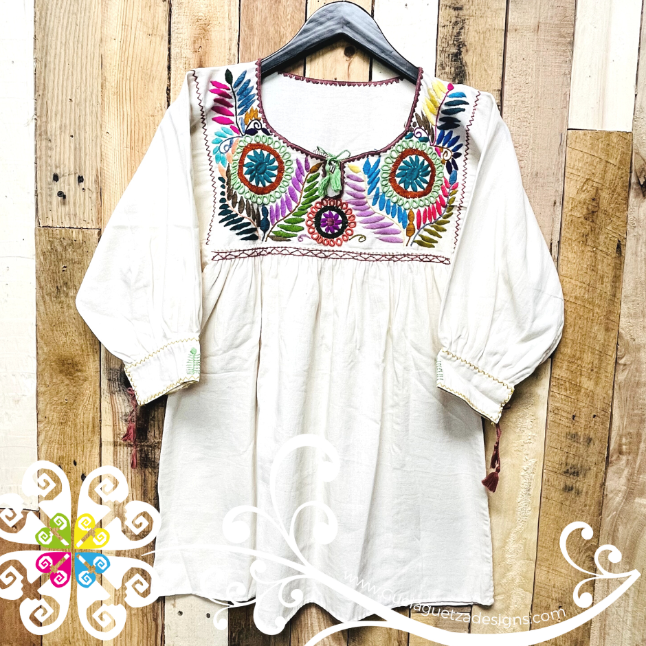 Colorful Embroider Rococo Top - Long Sleeve