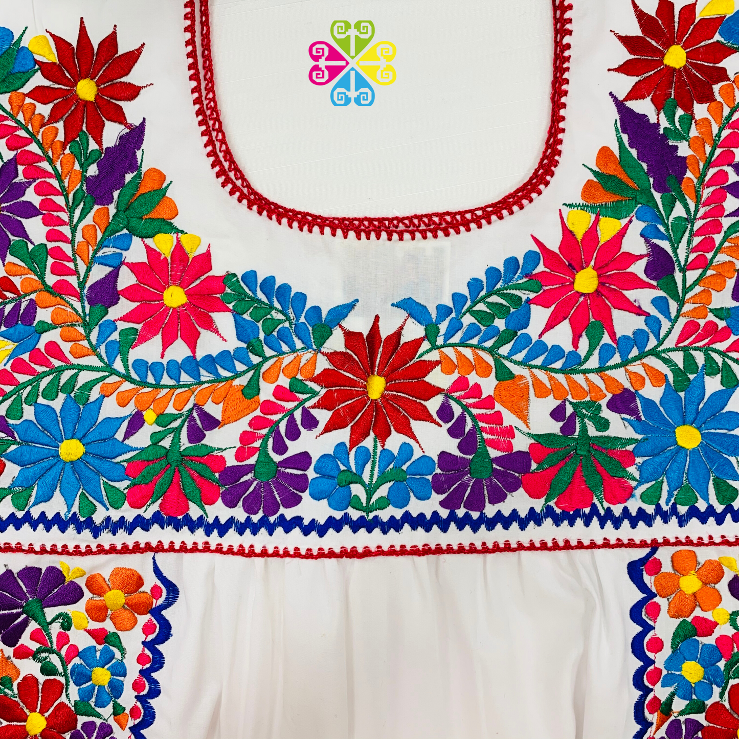 White Vestido Tehuacan Puebla - Women Dress