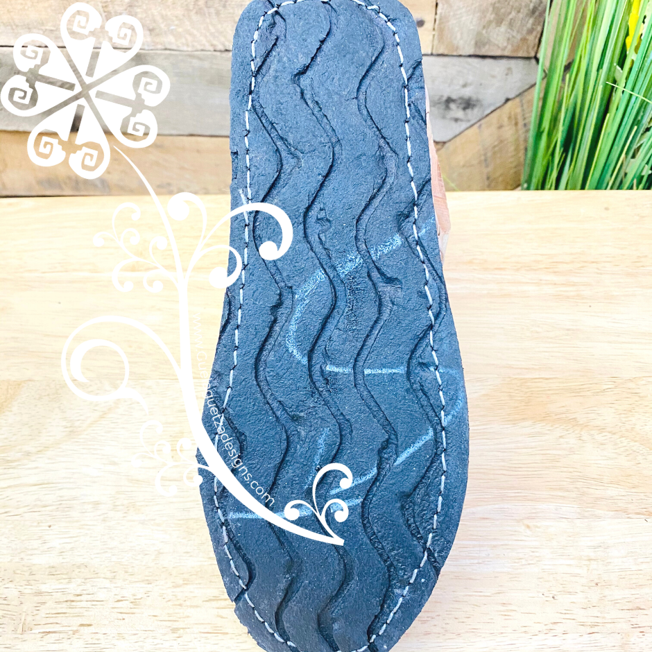 Off White Tejido Leather Men Huaraches