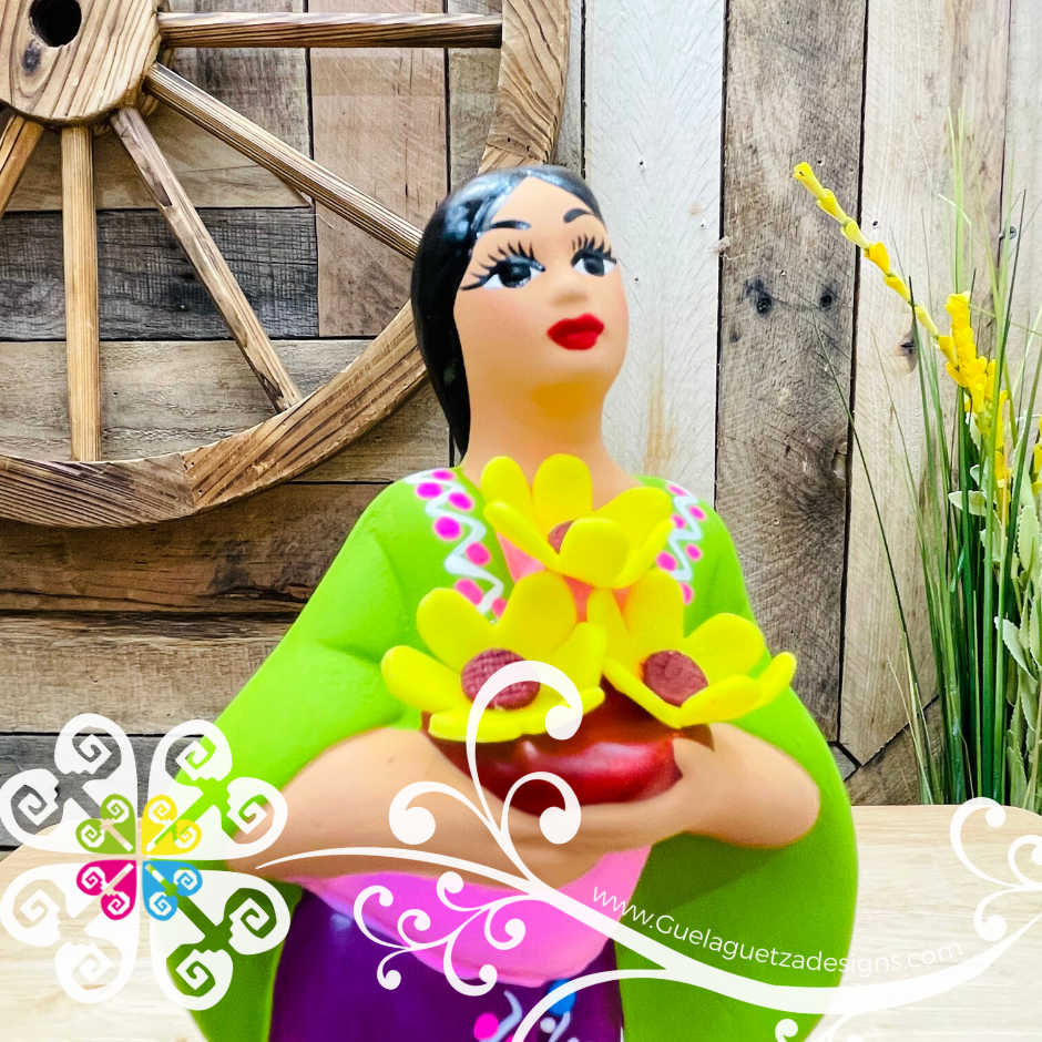 Small Juanita Michoacana Doll - Ceramic Statue