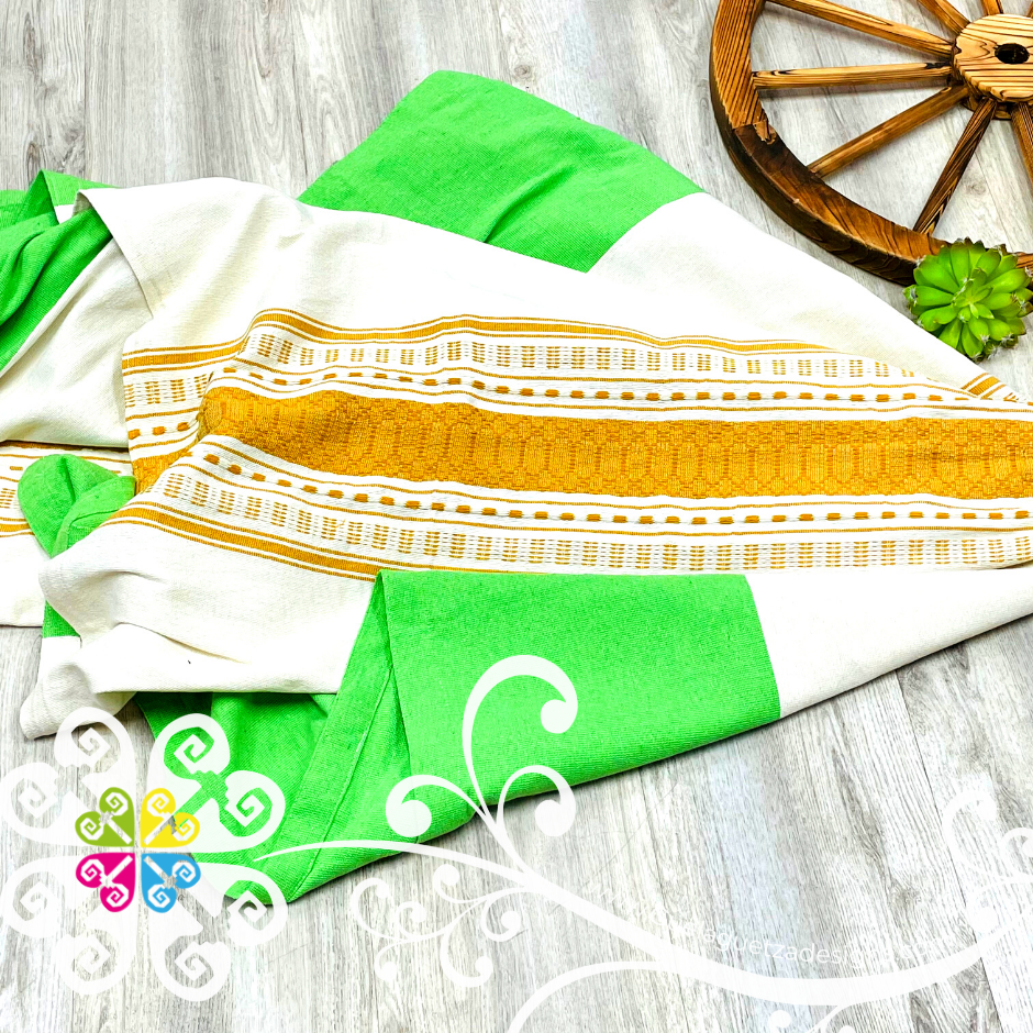 Solid Color Artisan Loom Table Cover - Mantel Artesanal