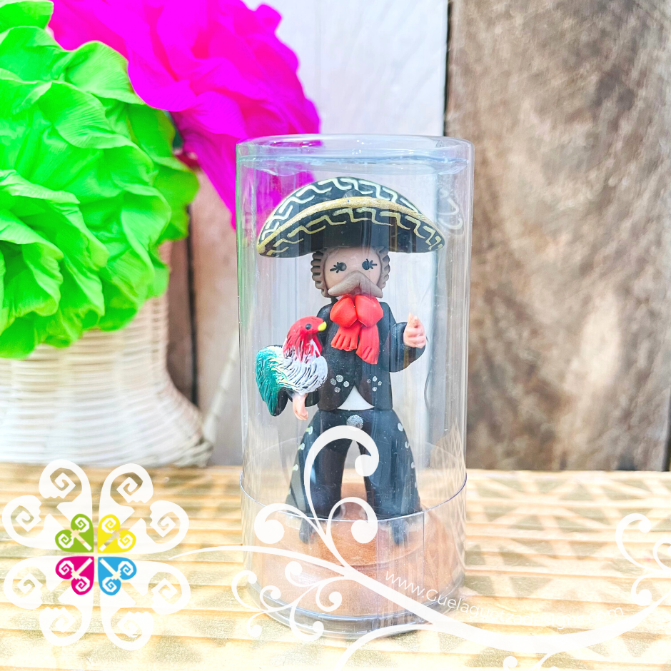 Charro Little Doll Figurine - Fondant Doll
