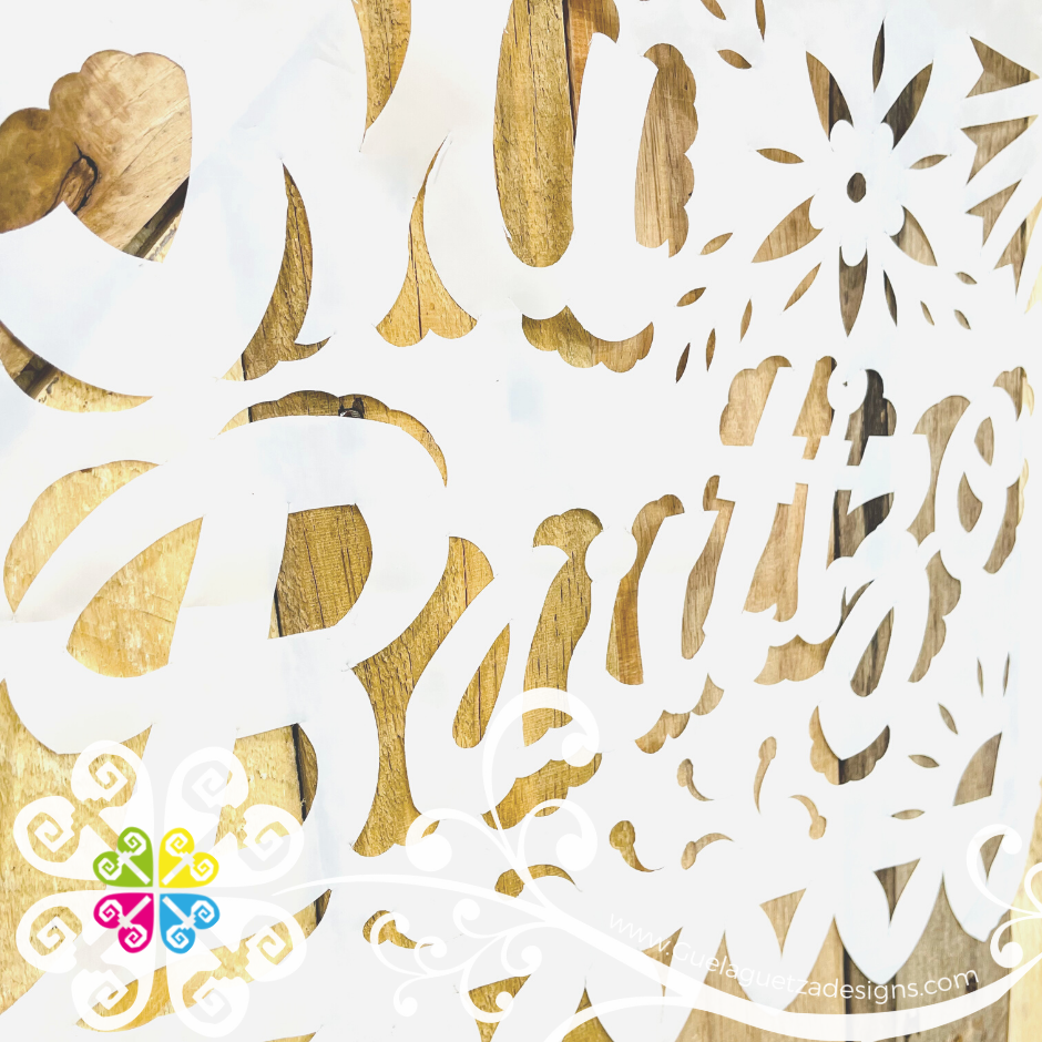 Large Mi Bautizo - Plastico Picado