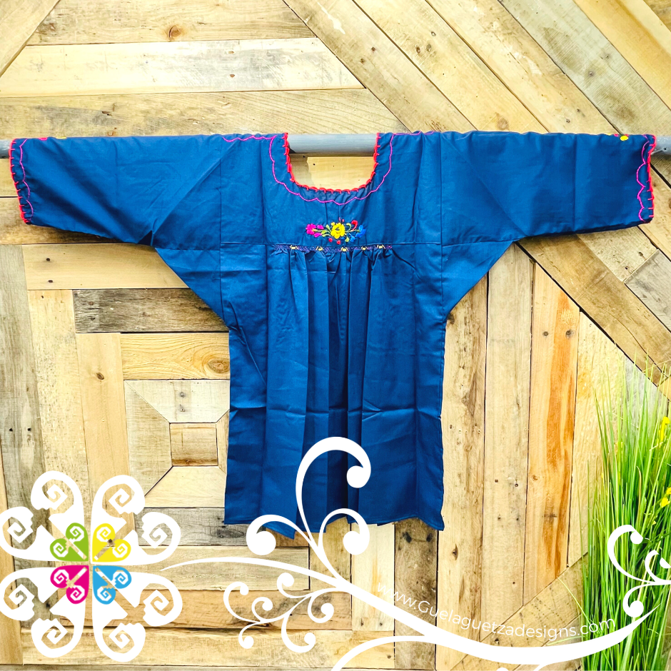 Small Blusa San Antonino Sencilla - 3/4 Sleeve - Embroider Women Top