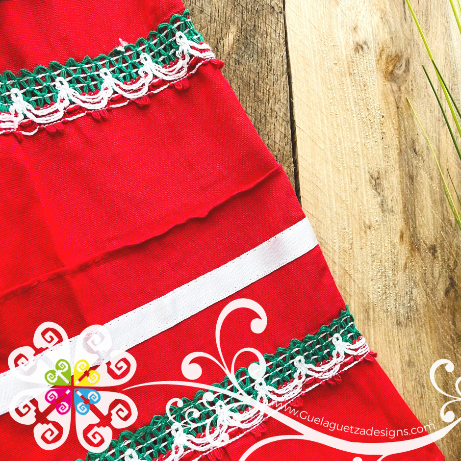 Mariquita Tricolor Children Dress - Mexican Campesino