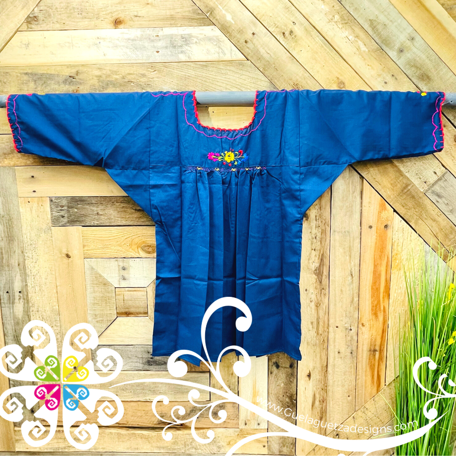 Large Blusa San Antonino Sencilla- 3/4 Sleeve - Embroider Women Top