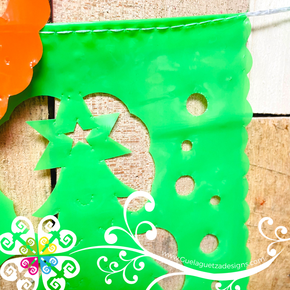 Small Christmas Banner - Plastico Picado Navidad