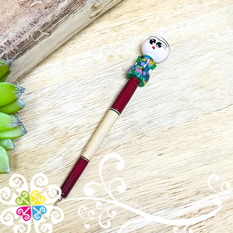 Muñeca Frida Wood Pen - Office Accessories