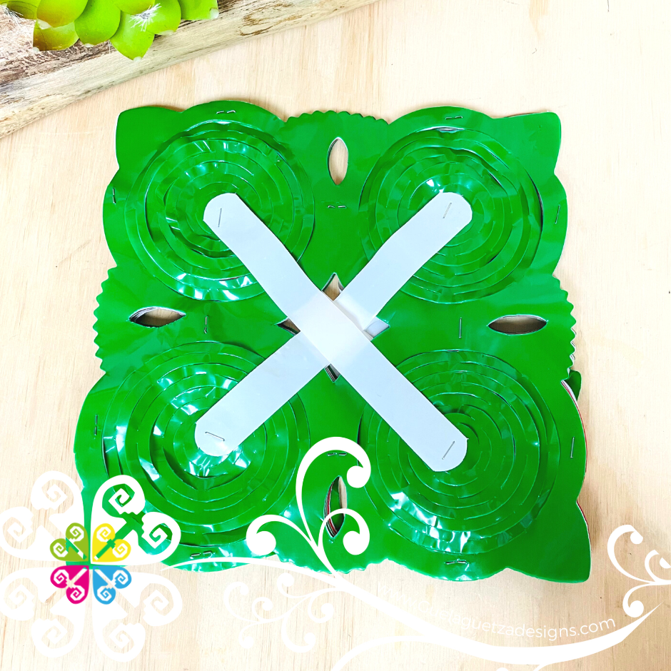 Large Tricolor Fiesta Decor - Square Flower Banner