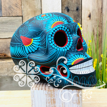 Large Solid Colors Hand Painted Sugar Skull  - Calaverita Guerrero